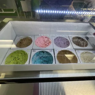 One of the ice cream freezers-all ice cream is homemade!!!