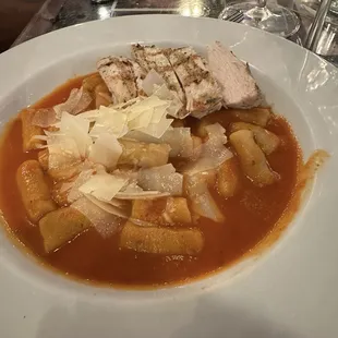 Gnocchi ($23) with Chicken ($10)