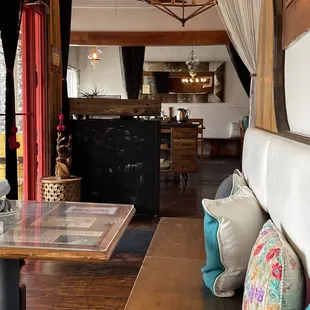 the interior of the restaurant