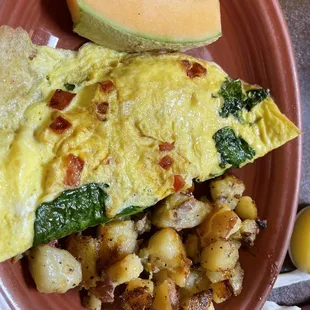 Best Omelette with home fries ( without bacon )