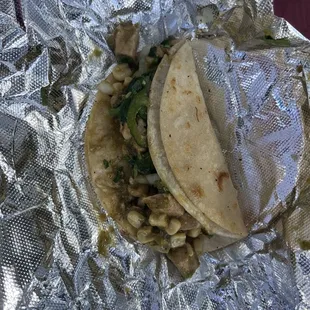 Poblano Chicken Taco