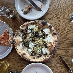 Roasted Mushroom Pizzas