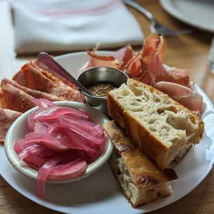 Bruschetta with salami