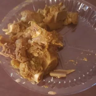 Fat and bones curry goat (medium). So disappointing!