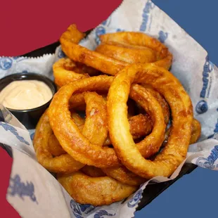 Onion Rings with a side of 87 Sauce