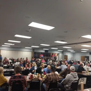 a large room full of people