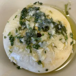 Knish with butter and parsley