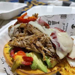 a pulled pork sandwich