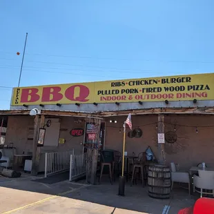 The front of the business