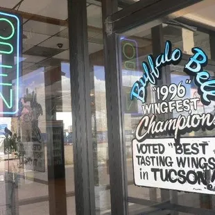 the outside door. YES, voted BEST chicken in Tucson!