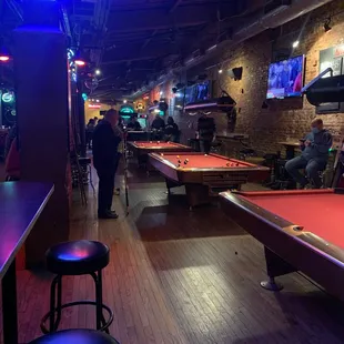 billiards and pool tables