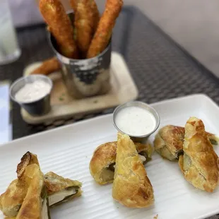 Poppers and zucchini sticks