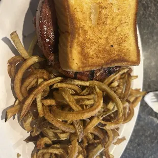Fried Bologna Sandwich