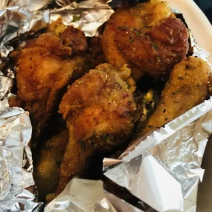 Lemon pepper extra crispy wings