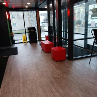 the inside of a restaurant