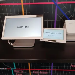 a computer and a printer