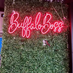 buffalo boss neon sign