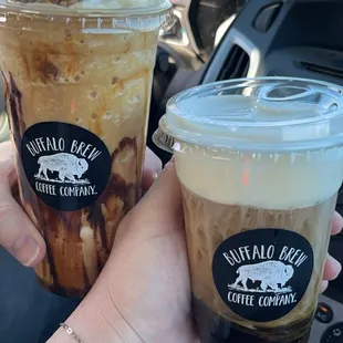 Caramel Delight Frappe &amp; Salted Caramel Cold Brew