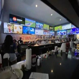 Bar area. TV central