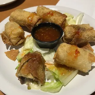 Cheese steak eggrolls