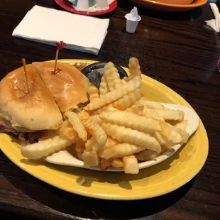 Roast beef and fries