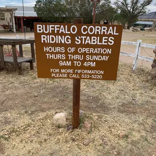 Hours and phone number