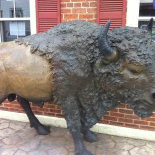 Statue outside restaurant