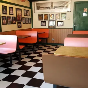 Seating area. There&apos;s a small tv in the corner