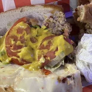 Chicken Philly had undercooked ground chicken