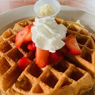 My Belgian waffle yum!