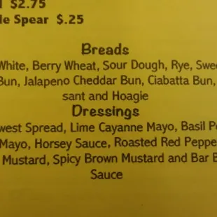 Menu 18.