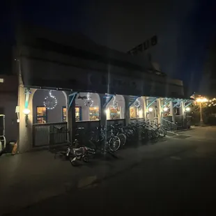 outside