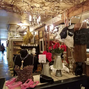 Inside/ check out desk