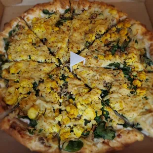 Breakfast pizza,yummerz!!!