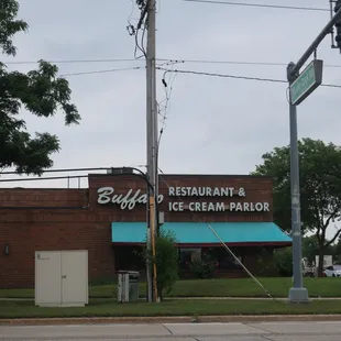 Corner storefront.