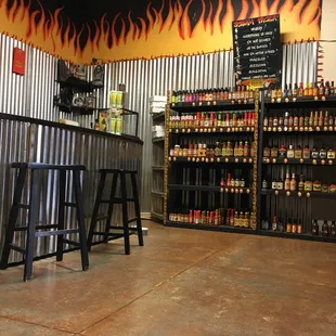 the inside of a store