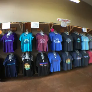 a variety of t - shirts