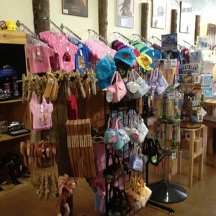 a display of stuffed animals