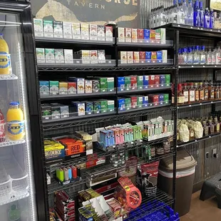 Plans to expand inventory for tobacco and new standup cooler (to far left).