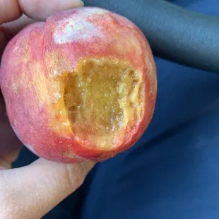 Rotten peach