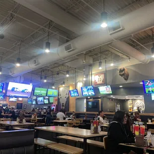 the inside of a restaurant
