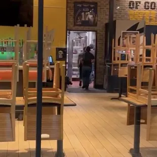 Employees closed one hour early , they totally ignored us . we reached there at 12 :00 am and close time was 1:00 am