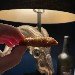 A vegan has more meat.