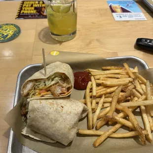 Buffalo chicken wrap