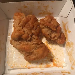Apparently you have to order extra sauce when ordering boneless wings from this location. What a joke.