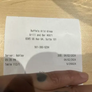 Ms Ashley Rodriguez was our server, attentive, channel change to our sport closest to us, great personality! We will be back