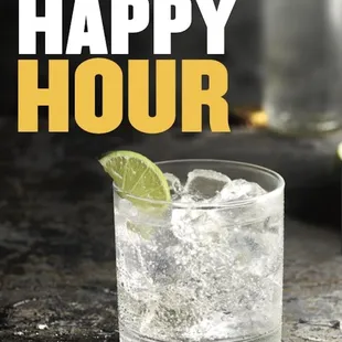 a glass of happy hour