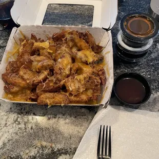 Potato Wedges with cheese