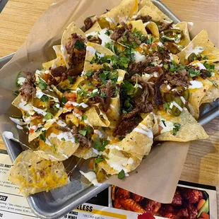 Nachos with brisket