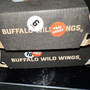 a box of buffalo wild wings